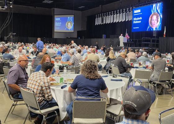A full Expo Hall at the Day 2 awards luncheon