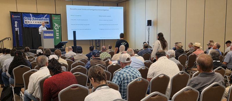 A wide view of a full afternoon breakout room