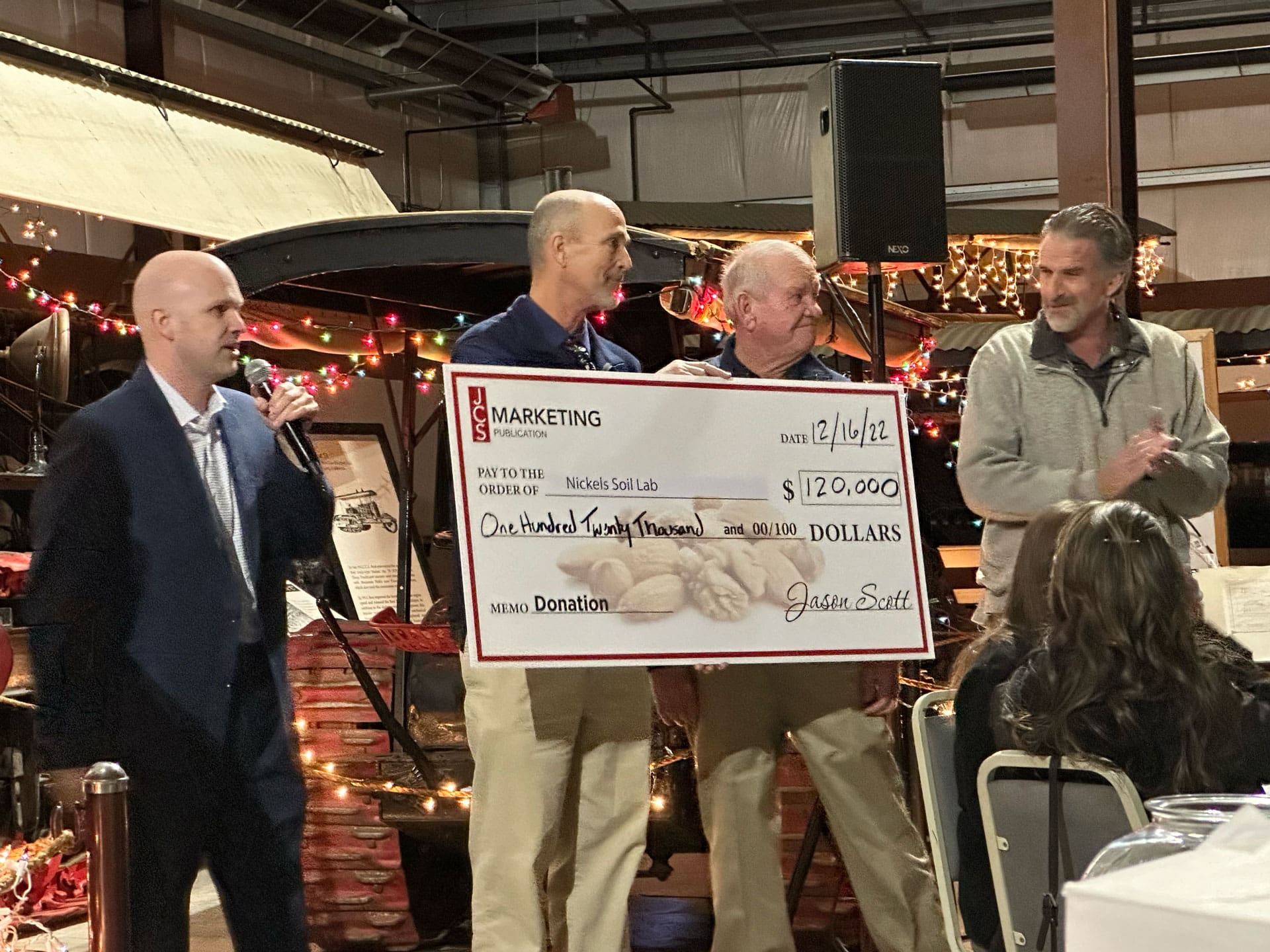 Nickels Soil Lab donation