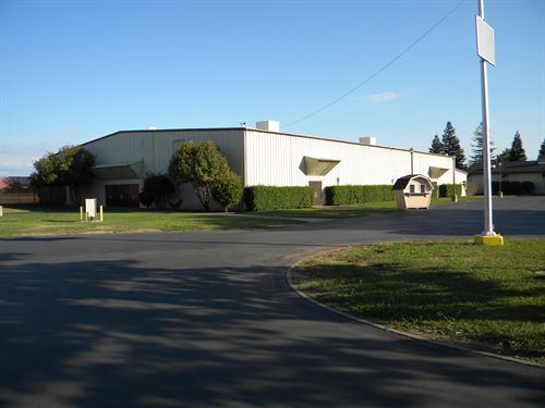 Exterior of the commercial building at Silver Dollar Fairgrounds, photographed by the venue